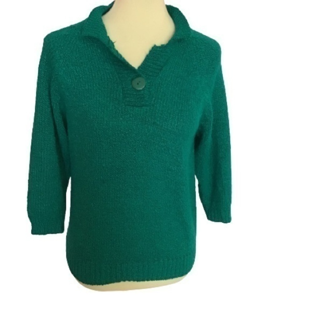 Vintage 90s bright polo sweater
